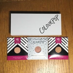 💄Colourpop Single Eyeshadow Case + 3 Eyeshadows